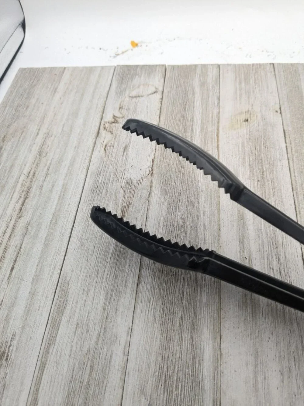 Vintage Vernon Black USA Nylon Plastic Tongs